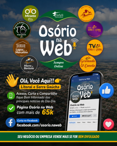Página Osorio Na Web no facebook Página Osorio Na Web no facebook