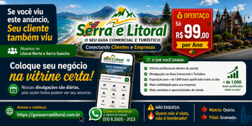 Guia Serra e Litoral Conectando Clientes e Empresas Anuncie conosco