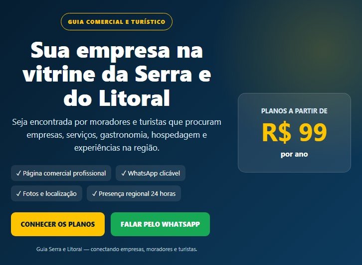 Anuncie no Guia Serra e Litoral – Destaque