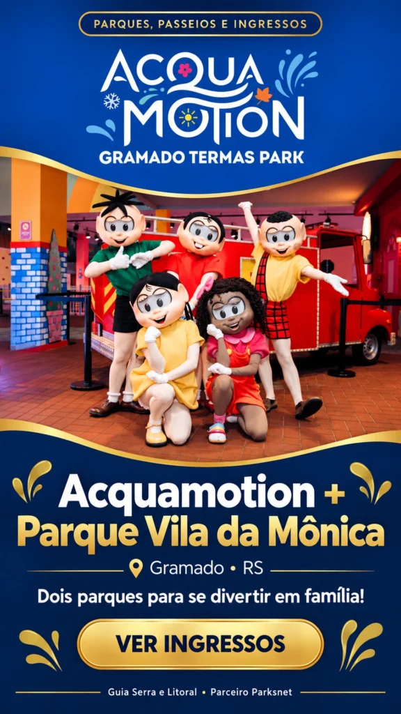 Publicidade — Acquamotion e Parque Vila da Mônica