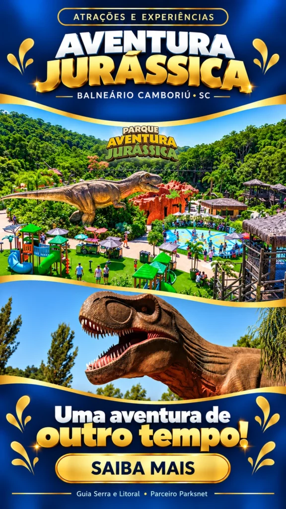 Publicidade — Aventura Jurássica em Balneário Camboriú