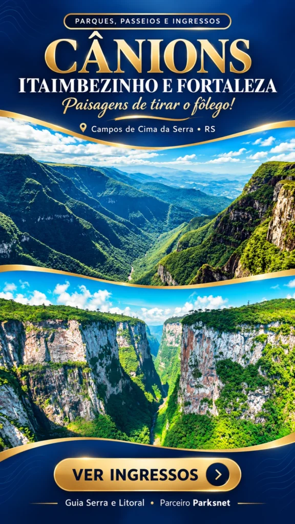 Publicidade — Cânions Itaimbezinho e Fortaleza