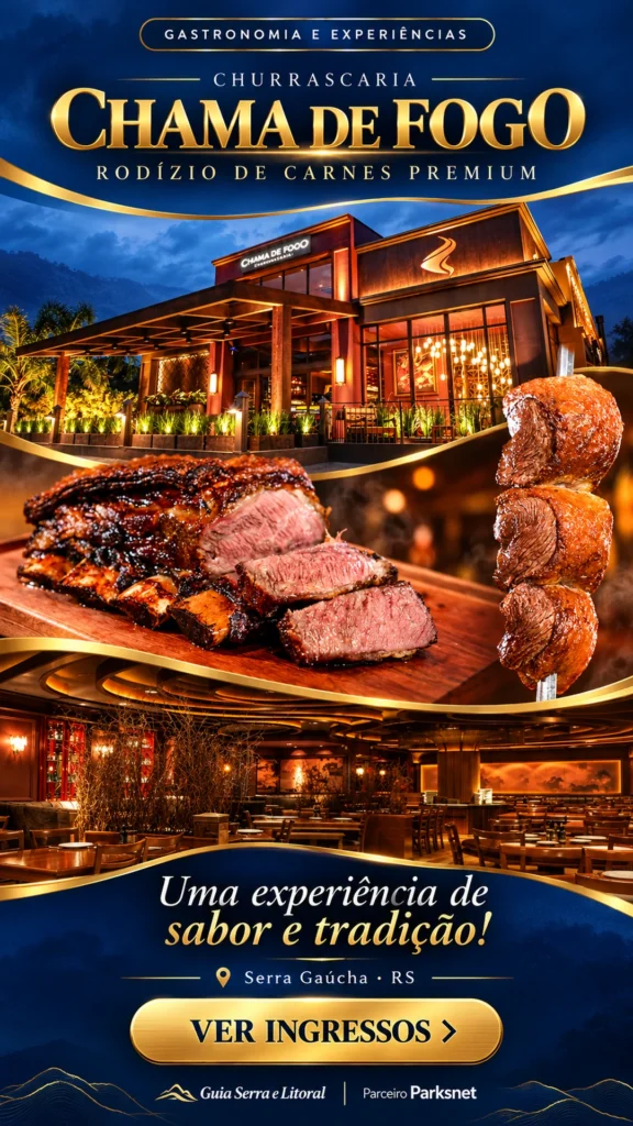 Publicidade — Churrascaria Chama de Fogo: Rodízio de Carnes Premium