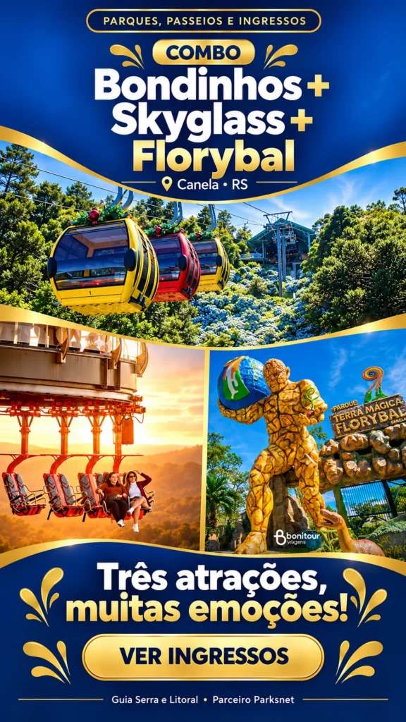 Publicidade — Bondinhos + Skyglass + Florybal