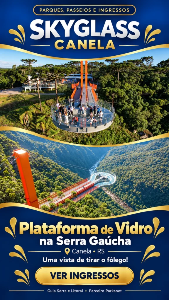 Publicidade — Skyglass Canela: Plataforma de Vidro na Serra Gaúcha