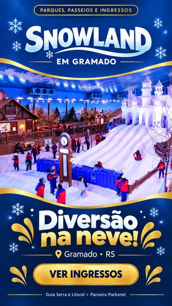 Publicidade — Snowland em Gramado
