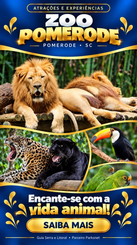 Publicidade — Zoo Pomerode — Pomerode • SC