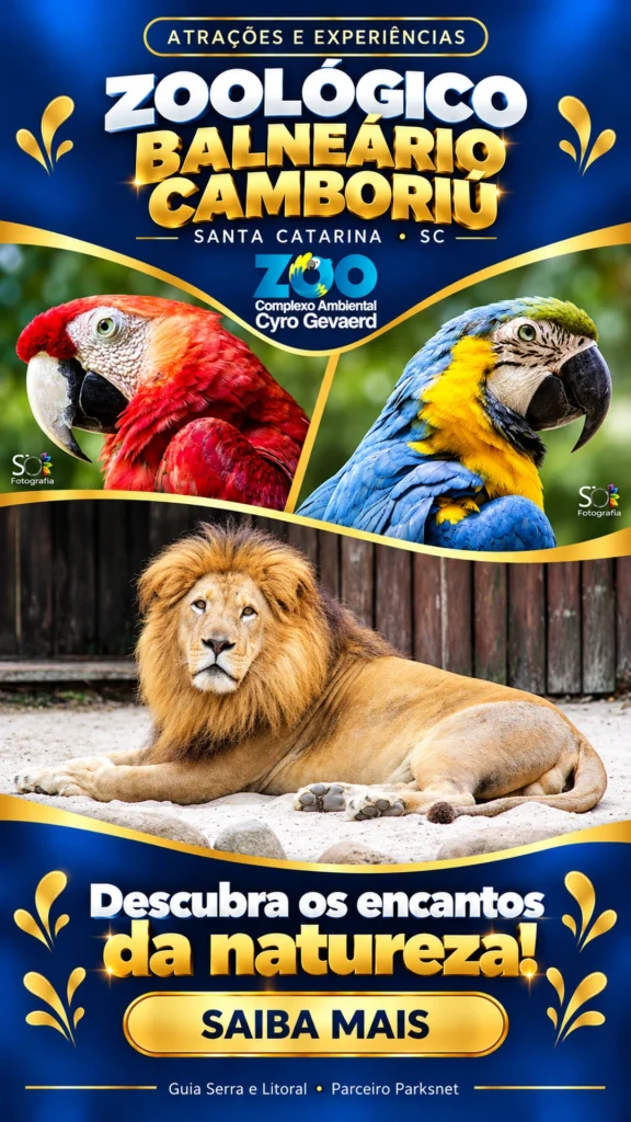Publicidade — Zoológico de Balneário Camboriú – SC